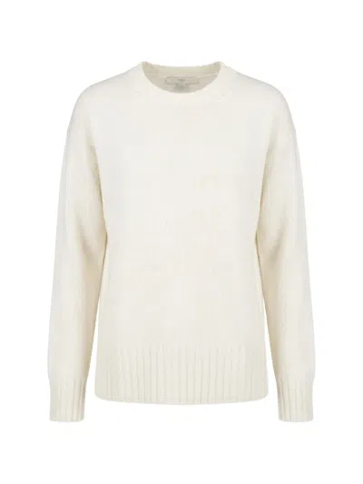Malo Ribbed-trim Cashmere Sweater In Neutral