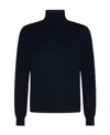 Malo Cashmere Turtleneck Pullover In Black