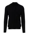 Malo Roll-neck Fine-knit Jumper In Black