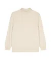 Malo Roll-neck Long-sleeve Jumper In White