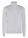 Malo Maglia Collo Alto In Cashmere In Gray