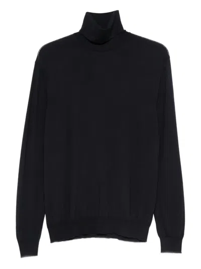 Malo Roll-neck Sweater In Black