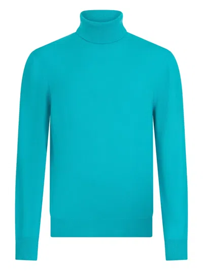 Malo Roll-neck Sweater In Blue