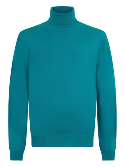 Malo Roll-neck Sweater In Blue