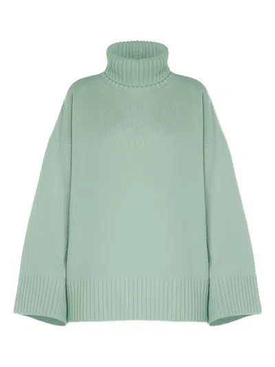 Malo Roll-neck Sweater In Green