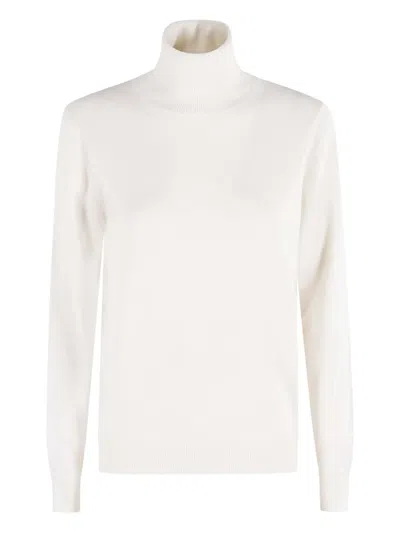 Malo Roll-neck Sweater In Neutral