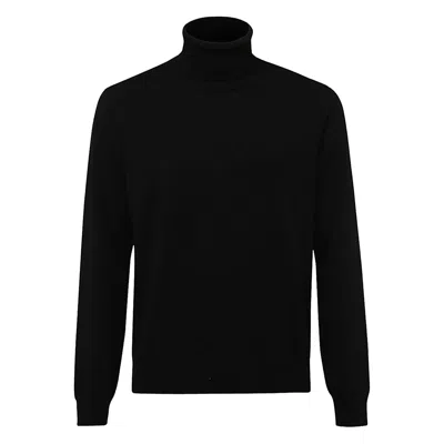 Malo Turtleneck Sweater In Black