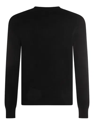 Malo Round-neck Cashmere Sweater In Black