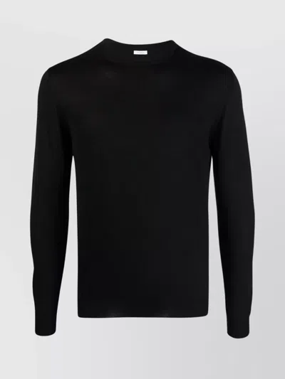 Malo Round Neck Men's Knitwear In Black