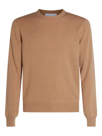 Malo Round-neck Sweater In Brown