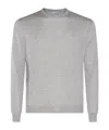 Malo Round Neck Sweater In Gray