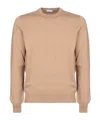 Malo Round Neck Sweater In Nude
