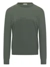 Malo Crew-neck Sweater In Green