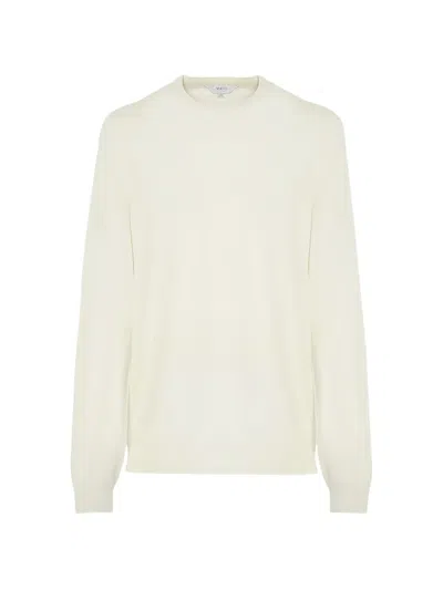 Malo Sandro Crew-neck Long-sleeve Sweatshirt In Neutral