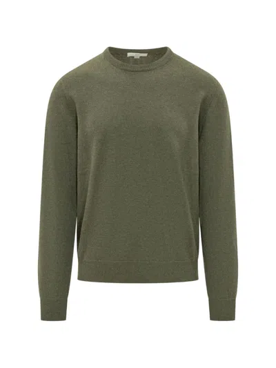 Malo Sandro Fine-knit Cashmere Sweater In Green