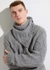 Malo Sciarpa In Cashmere In Gray