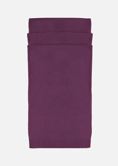 Malo Sciarpa Unisex In Cashmere Evanescente In Purple