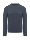 Malo Blue Solid Regular Sweaters In Blue