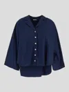 Malo Shirts With Collared Neck And High-low Hem