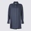 Malo Relaxed Fit Longline Shirt With Back Pleat