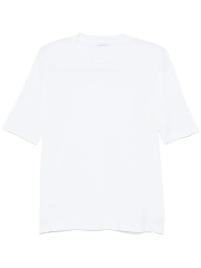 Malo Short Sleeve Crew-neck Sweater In White