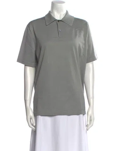 Pre-owned Malo Short Sleeve Polo In Gray