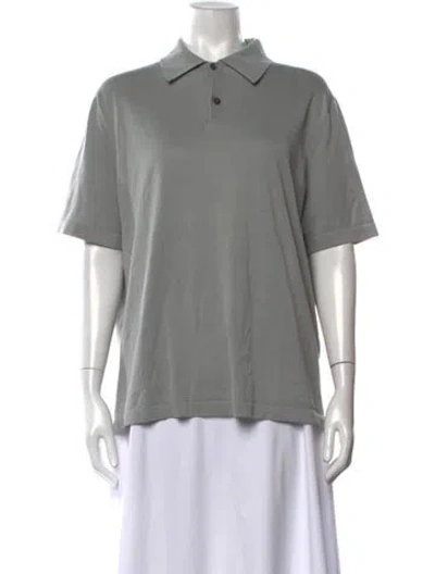 Pre-owned Malo Short Sleeve Polo In Grey