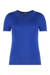 Malo Short Sleeve Sweater In Blue