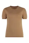 Malo Maglia Girocollo In Cashmere Light In Camel