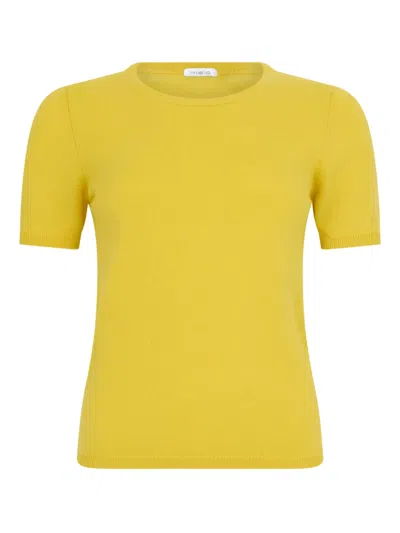Malo Short-sleeve Top In Yellow