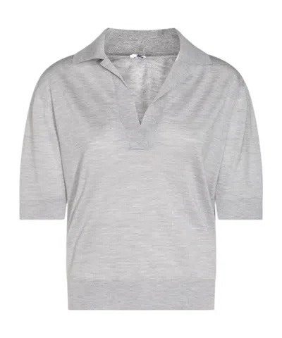 Malo Short-sleeved Polo Shirt In Gray