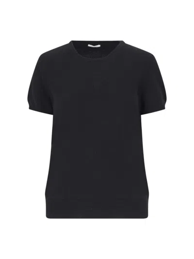 MALO SHORT SLEEVES CASHMERE CREW NECK TOP