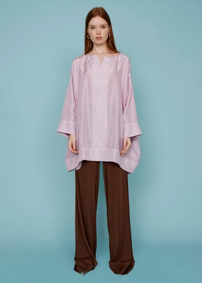 Malo Silk Tunic In Pink