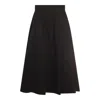 Malo Flared High-waisted Midi Skirt In Multicolor
