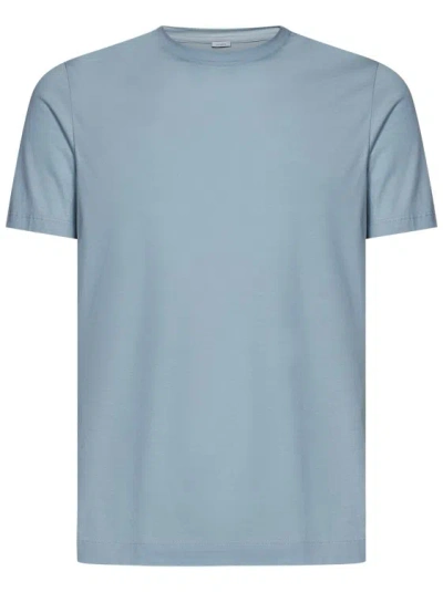 Malo Sky Blue Crew-neck T-shirt