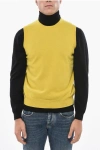 Malo Sleeveless Cashmere Crew-neck Sweater In Yellow