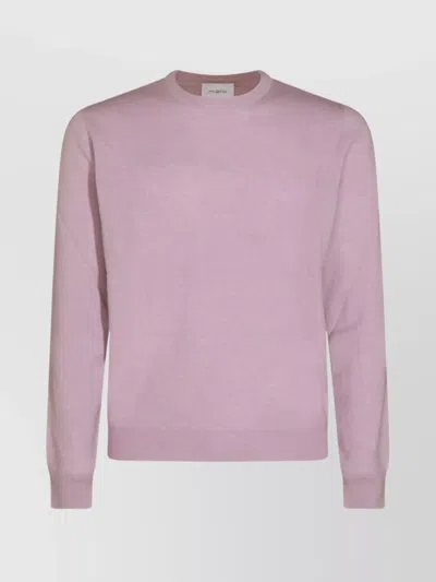 MALO SOFT TEXTURED LONG SLEEVE CREW NECK SWEATER
