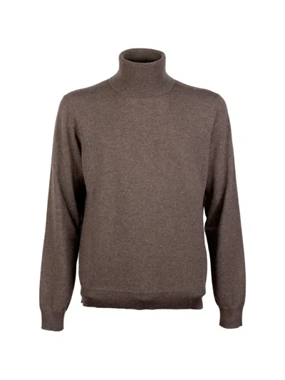 Malo Stefano Roll-neck Sweater In Blue