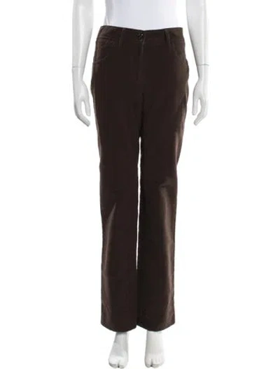 Pre-owned Malo Straight Leg Pants In Brown