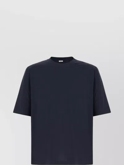Malo Stretch Cotton Crew Neck T-shirt In Blue