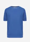 Malo Maglia Girocollo In Jersey Di Lino
