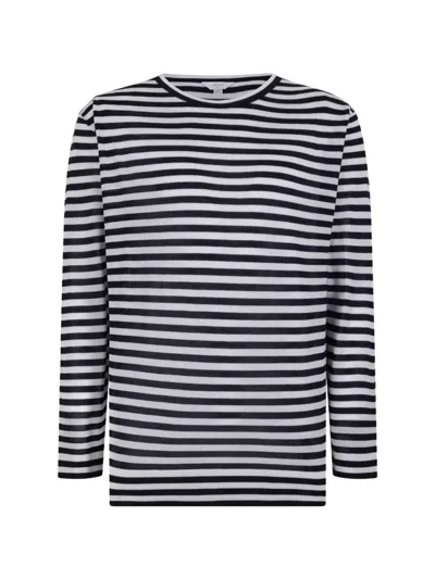 Malo Striped T-shirt In Blue