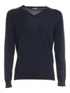Malo V-neck Sweater In Blue