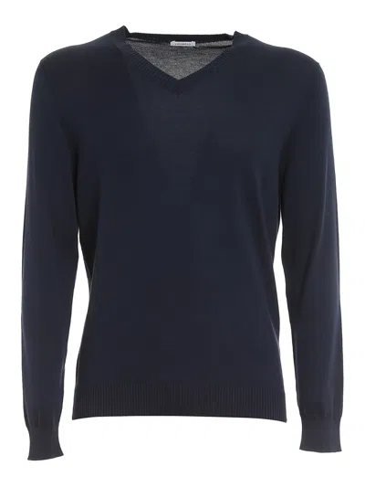Malo V-neck Sweater In Blue