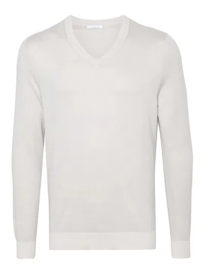 Malo V-neck Sweater In Grey