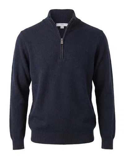 Malo Cashmere V Neck In Blue