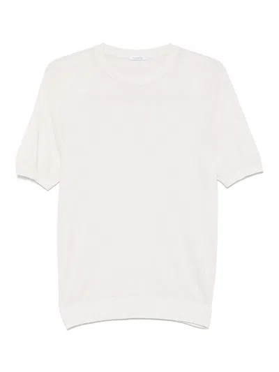 Malo Half Sleeve Crew In White