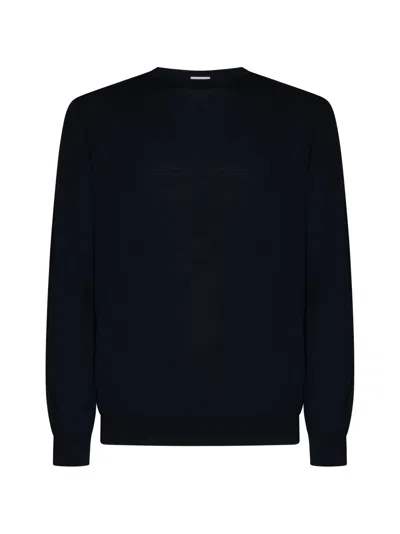 Malo Sweater In Blu Diesel