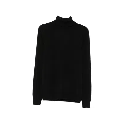 Malo Roll-neck Knitted In Black
