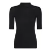 Malo Maglia Lupetto In Lana Vergine In Black
